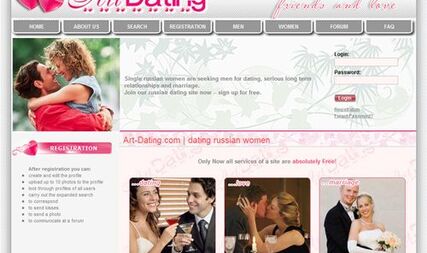 Website international dating service “Art-Dating”