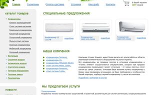 Web design development for an online store 