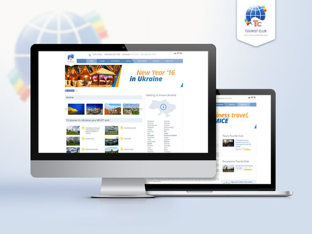 Webportal for “Tourist Club” company