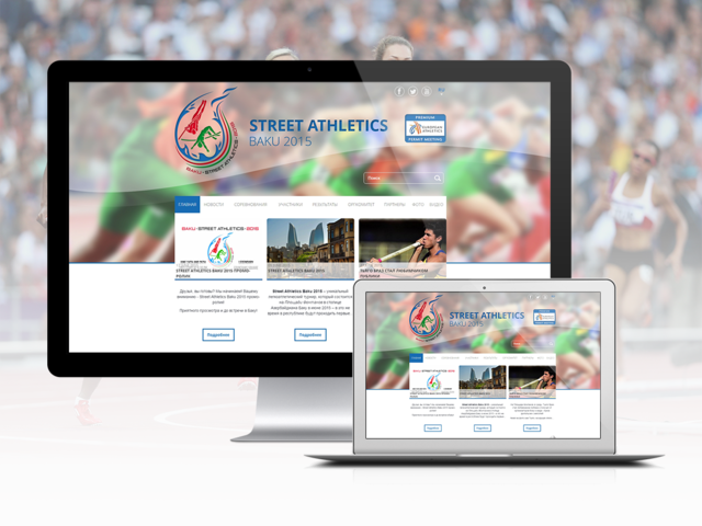 Internet portal Development for International Athletics  competitions in Baku.