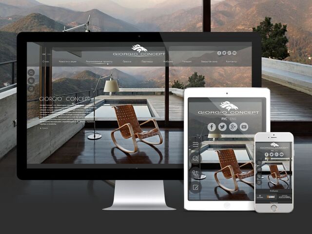 Development of an Online Gallery for a company  “Giorgio Concept”