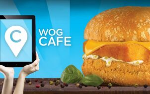 Business card-website for “WOG-CAFÉ” restaurant chain