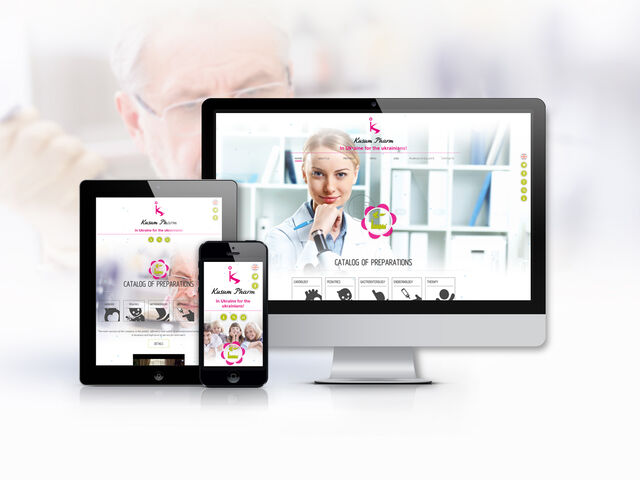 Corporate website development for the pharmaceutical company