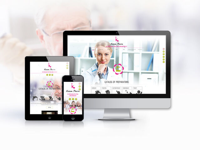 Corporate website development for the pharmaceutical company